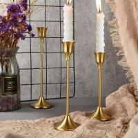 Los portavelas de mesa de metal elegantes Vintage de 1 ud./3 uds. Se utilizan para bodas, Acción de Gracias, Navidad y decoración de hoteles - details 4