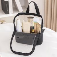 Bolsa de hombro para brochas de maquillaje profesional, contenedor de cosméticos de tela Oxford ligera, bolsa de almacenamiento de cosméticos transparente impermeable - details 21