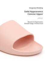 Zapatillas de moda para hombre y mujer, sandalias suaves de EVA, zapatos ligeros para amantes, toboganes de baño antideslizantes, chanclas de plataforma para el hogar, Verano - details 9