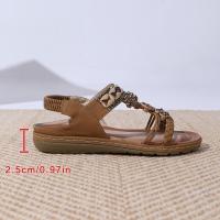 Sandalias bohemias planas de verano para mujer, zapatos de moda - details 0