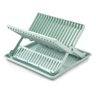 Escurreplatos Plegable con Bandeja Anti-Goteo Resistente PP5 Gran Capacidad y Ligero - PlasticForte - 1