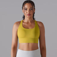 Sujetador de yoga para mujer, ropa interior que absorbe los golpes, correas cruzadas para los hombros, top corto Fiess, deportes a prueba de golpes - details 35