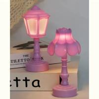 Lámparas de mesa LED con batería y botón de flor geométrica, escritorio de noche para dormitorio, comedor, luz nocturna táctil, decoración moderna y sencilla - details 1