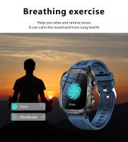 2025 Nuevo reloj inteligente militar para exteriores Pantalla AMOLED HD de 1,96 pulgadas, linterna LED, llamada Bluetooth, frecuencia cardíaca y presión arterial 100+ Modo deportivo Reloj inteligente resistente al agua - details 13
