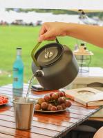 Hervidor de agua portátil de aleación de aluminio para acampar al aire libre cocina de Picnic capacidad de 0,8 L y 1,1 L - details 7
