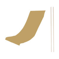 Funda de repuesto para silla de playa, 120 × 45cm, poliéster, informal, Simple, para tumbona, Patio, tomar el sol, jardín, para sillas reclinables - details 7