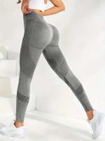 Leggings de yoga de cadera de 2 piezas para mujer, pantalones de elevación HP transpirables de cintura alta para hacer ejercicio - details 1