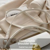 Bolso cruzado de lentejuelas de estilo coreano a la moda, bolso de sillín de Pu de medio círculo, correa ajustable, bolso de hombro de gran capacidad para mujer - details 7
