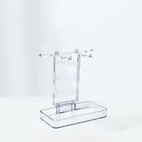 Estante de joyería de escritorio transparente con Base, soporte organizador para collares colgantes, bandeja de almacenamiento desmontable creativa - details 6