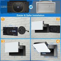 Apliques LED 60W Pared Exterior Interior 360 °   Rotación Negra Lámpara de Pared para Entrada Terraza Pasillo Focos LED Exterior 5000 Lumen Blanco Cálido 3000K Impermeable - details 20