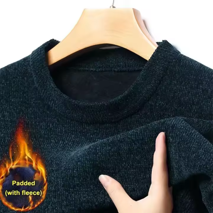 Suéter informal para hombre, Jersey de punto grueso, suéter de moda para hombre, Top cálido de otoño e invierno 4XL - 1
