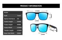 1-2 uds gafas de sol polarizadas cuadradas gafas de sol antideslumbrantes para fiesta de verano vacaciones viajes conducción pesca - details 3