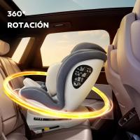 Silla de coche con Isofix giratoria 360 °   Grupo 0+/1/2/3, 0-12 años, 40-150 cm (Gris oscuro i-Size) - details 15
