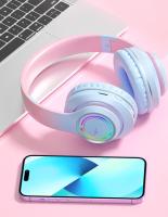 Auriculares inalámbricos Bluetooth 5,3 estéreo envolvente con micrófono para niños, auriculares cómodos y saludables, tarjeta TF, luz RGB colorida y bonita - details 9