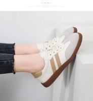 Nuevos zapatos de mujer, zapatos planos informales a la moda, zapatos vulcanizados para mujer, zapatillas para caminar al aire libre, zapatos clásicos cómodos para mujer, negro y blanco - details 6