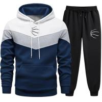 Chándal con capucha y pantalones de chándal para hombre, traje deportivo informal diario para correr, moda urbana, novedad de 2025 - details 3