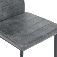 Sillas de Comedor Juego de 4 Sillas de Metal para Cocina, Silla de Mesa Comoda Silla con Asiento Tapizado, Negro - details 95