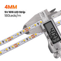 GAHADA Luz de Tira LED Flexible Ancho de PCB de 4MM 180LEDs/m Dos Cables Blanco Cálido Blanco - details 1
