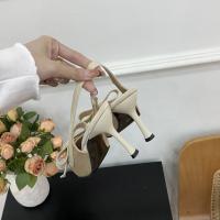 Stiletto tacones altos bolsa francesa cabeza sandalias zapatos de hadas nuevo temperamento arco puntiagudo solo zapatos - details 33