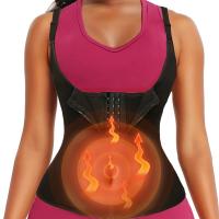 Faja reductora 2 en 1 para mujer, parte superior adelgazante con cremallera para control del abdomen, soporte lumbar para entrenamiento y entrenamiento - details 2