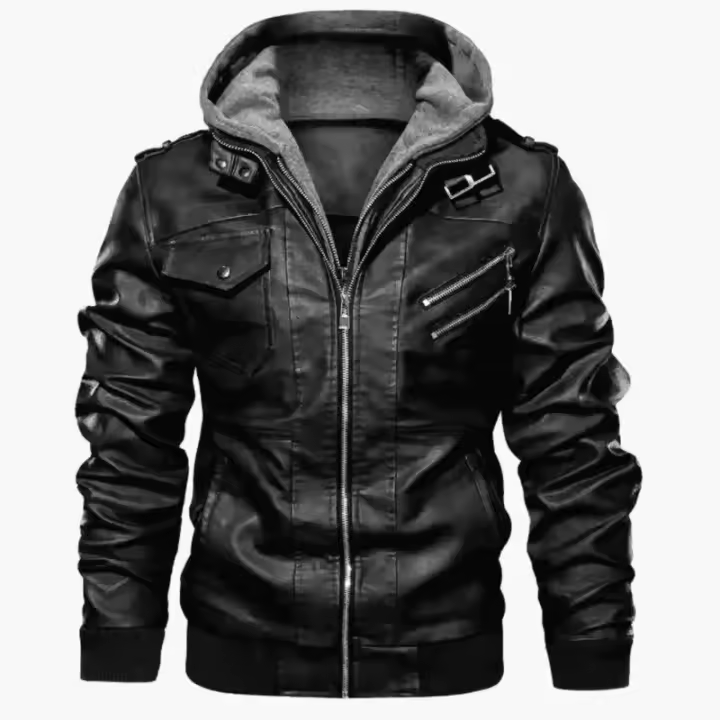un abrigo para hombre, ligero, con capucha, t e 5XL - 1