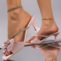 Elegantes Sandalias de Tacón Alto con Correa de Cristal Zapatos de Boda para Mujer - details 3