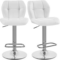 Juego de 2 Taburetes de Bar de Metal Industrial Altura Ajustable 89-111 cm - details 0