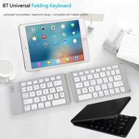 Teclado Bluetooth plegable para IPAD, tableta móvil, portátil, oficina, Mini teclado inalámbrico, almacenamiento, tres sistemas, universal - details 0