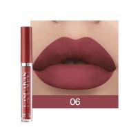 Juego de brillo de labios para mujer, lápiz labial mate, maquillaje de esmalte de labios impermeable de larga duración, Kit de brillo de labios Nude, taza antiadherente, 6 colores - details 18