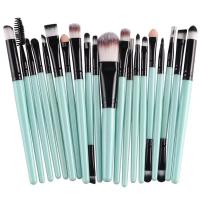 Set De 20 Pinceles De Maquillaje Profesionales Con Mango De Plástico Para Base Y Sombras De Ojos Fibras De Lana - details 6