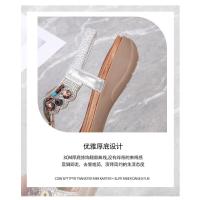 Sandalias de Mujer 2025 |   Estilo Boho Étnico con Cuentas y Cristales - Sandalias Deportivas de Tira Elástica Ajustable |   Zapatos Verano Mujer para Diario y Vacaciones - details 6