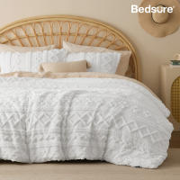 Bedsure-Juego de edredones bohemios, conjunto de cama con bordado elegante y desgastado, suave, Jacquard, Twin, Full, Queen y King - details 0