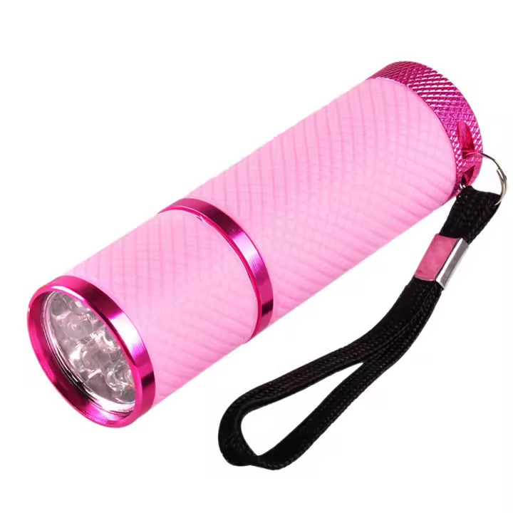 Secador Profesional de Uñas LED UV 9 Lámpara de Cureño para Gel Herramienta de Arte de Uñas Portátil Rosa - 1