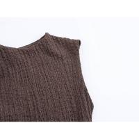 Casual Chic Verano Sin mangas s, Moda femenina larga y recta por - details 14