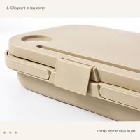 Caja de almacenamiento plegable de plástico para exteriores, mesa de Camping, cesta de Picnic impermeable de gran capacidad con tapa abatible, cesta para artículos diversos, barbacoa - details 7