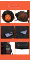 Cuerda de mochila, mochila deportiva, puede almacenar baloncesto, fútbol, adecuado para deportes al aire libre, fitness, Senderismo - details 17