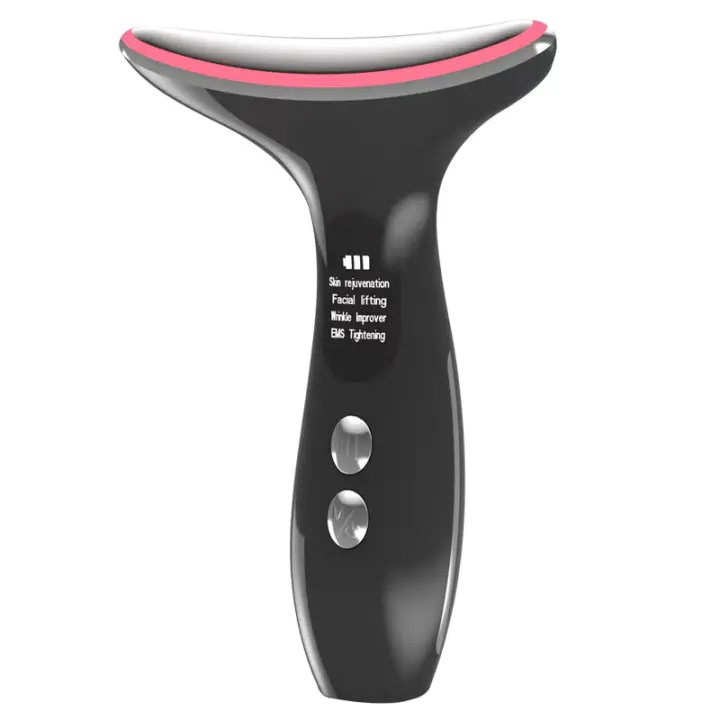 Masajeador de Luz Colorida EMS Instrumento de Masaje de Cuello con Vibración - 1
