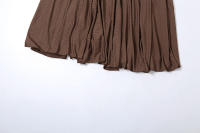 BUNO-vestido acanalado para Mujer, vestido clásico elegante con volantes, manga larga, cuello redondo, vendaje, vestido largo de sirena, Vestidos de calle alta para Mujer - details 19