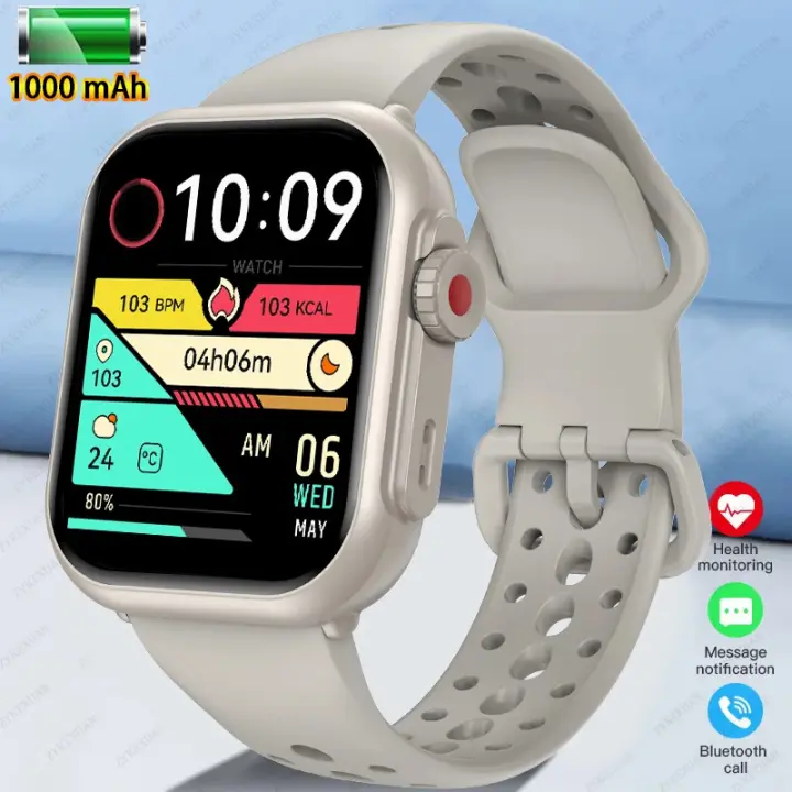 2025 nuevo para reloj inteligente hombres mujeres 1,85 pulgadas HD AMOLED pantalla completa táctil IP68 impermeable Bluetooth llamada SmartWatch - 1