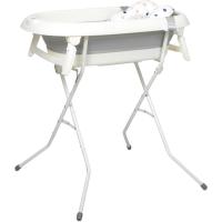 Bañera Bebe con Patas y Cojín Comoda, Facil de Guardar, con Tapón y Patas Antideslizantes - Bañera Bebé Plegable Portatil - Asiento Bañera Bebe - details 0