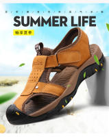 Baotou moda hueca moda al aire libre playa zapatos de conducción agua vadear sandalias de hombre - details 13