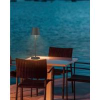2 Piezas LED Lámpara de mesa Regulable Recargable, Lámpara de escritorio de Carga USB, Color óxido, 3000K de luz cálida, Aluminio, Impermeable IP54, para Interiores y Exteriores - details 4