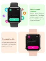 Nuevo Watch10 Reloj de salud para mujer de 1,85 pulgadas Monitoreo del sueño Frecuencia cardíaca y presión arterial Dial personalizado Llamada Bluetooth para Android iOS Pulsera inteligente impermeable para mujer, regalo exquisito 2025 - details 10