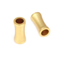 Cuentas de Pulsera de Brasso Dorado Mate Forma de Cilindro Ideal para Hacer Joyería DIY - details 28