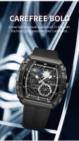 Reloj Skeleton Sport Luxury para hombre: resistente al agua, luminoso, duradero, con correa de caucho, diseño elegante - details 1