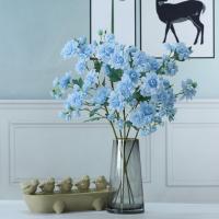 Flor de peonía Artificial de 63cm, 5 tenedores de plástico, rama de flor de peonía de seda hecha a mano, flor falsa elegante, decoración para el hogar y el jardín - details 10