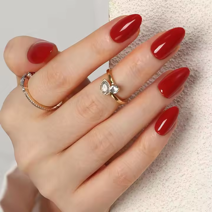 24 Uñas Postizas de Presión Blancas Cuadradas Medianas, Uñas Postizas Coreanas Estilo Dulce Para Fiesta de Verano - 1