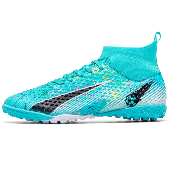 Botas de fútbol para hombre, zapatos de fútbol de caña alta, atléticos, interiores y exteriores, cómodos - 1