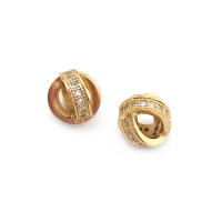 Cuentas de Espaciador de Barril de Brass Dorado de 18K Accesorios de Joyería DIY para Mujeres - details 71