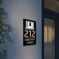 Placa de Número de Puerta Moderna de Acrílico Personalizada Corte Láser Personalizado - details 5